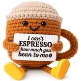 TWPER crochet coffee cup desk decor adds whimsy to your workspace