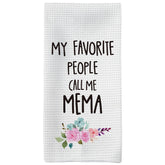 Tzhim Mema kitchen towel with abstract pattern for everyday cleaning.
