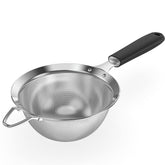 U-Taste 5.5-inch mesh strainer with riveted handle for precise pouring and filtration