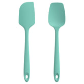 U-Taste flat spatula Aqua Sky head for smooth scraping and mixing.