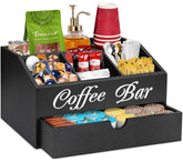 ugiftt Coffee Bar Organizer with front drawer for easy pod access.
