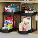 Ukeetap 2 Pack pull-out bottom drawer for easy under-sink access.