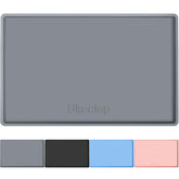 ukeetap under-sink mat with raised edge protects floors from spills.