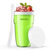 UKKISO Slushie Cup green front view for quick, on-counter frozen treats.
