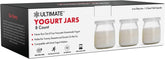 Ultimate Yogurt Jars with 6oz glass cups ready for yogurt at home.