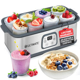 Ultimate Yogurt Maker front view shows compact design for easy, home use.