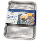 Ultra Cuisine baking sheet half-size with reinforced rim for even browning
