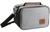 Umami lunch box gray back pocket for quick access and organization.