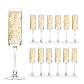 UMEIED champagne flutes with long stems offer crystal clarity for weddings and elegant toasts.