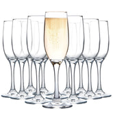 UMEIED champagne glasses set of 12 with classic shape, ideal for weddings and toasts.