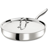 Umite Chef 12-inch tri-ply frypan with lid for even heating and moisture retention.