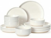 Umite Chef dinner plates from the 12-piece set for four, durable daily dining