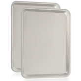 Umite Chef quarter sheet pan with encapsulated rim for warp resistance and even baking.