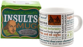 The Unemployed Philosophers Guild Shakespeare mug front view with 30 insults for witty mornings