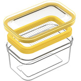 UNIVIVO butter dish container with airtight lid keeping butter fresh and organized.