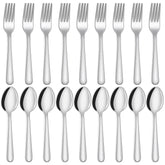 Unokit 36-piece silverware set for reliable daily dining at home or in restaurants.
