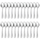 Unokit dinner spoons 24pc mirror polished for elegant everyday dining.