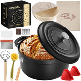 UPCERA 5QT Dutch Oven with lid for even browning and crust