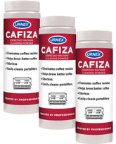 Urnex Cafiza powder 566 g pack for efficient cafe cleaning and maintenance.