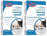 Urnex Cleancaf powder packaging for easy at-home cleaning.