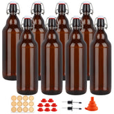 UrSpeedtekLive amber swing-top bottle close-up with airtight seal preserves flavor.
