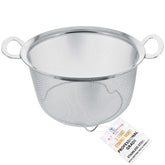 U.S. Kitchen Supply 3-quart colander with wide rim for quick draining