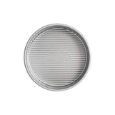 USA Pan 6-inch round cake pan top view with nonstick coating for easy release