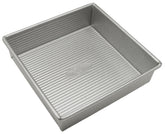 USA Pan nonstick square cake pan 8-inch offers easy release for clean brownies