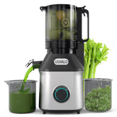 USHALO cold press juicer assembly shows quick setup and easy cleanup.