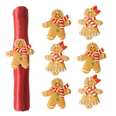 Utalek gingerbread napkin rings set of 6 on a festive table for an elegant dinner