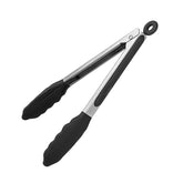U-Taste 9-inch tong body shows sturdy stainless steel construction for reliable handling