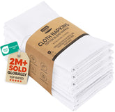 Utopia Kitchen napkins 12-pack folded for everyday table setting, soft and absorbent.