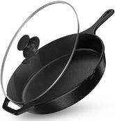 Utopia Kitchen Saute Pan 12 Inch top view highlights versatile cooking surface