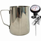 UZER milk frothing pitcher pour spout for latte art control