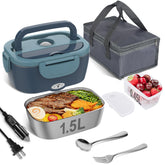 Vabaso electric lunch box open lid for quick packing and reheating away from home.