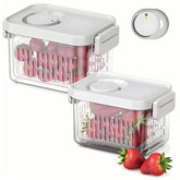 Vacane berry keeper lid seals spills and keeps contents fresh.
