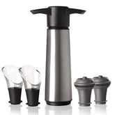 Vacuvin wine saver pump in stainless steel enhances freshness and aroma