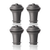 Vacu Vin Wine Saver gray stopper set seals a bottle to preserve freshness up to 10 days.