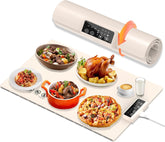 Valuejoy warming mat rapid heat 8s keeps dishes warm for gatherings.