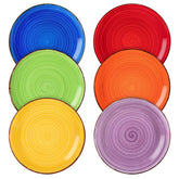 Vancasso Bonita Muticolor 7.5-inch salad plate with swirl design for stylish desserts