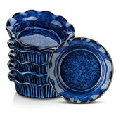 Vancasso mini pie pans set of 6 in blue for individual portions and even baking.