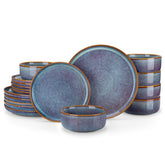 Vancasso Playa dinner plates, 10.25 inches, ideal for daily meals with a stylish grey-blue glaze.
