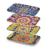 Vancasso four-piece serving platters on table ready for entertaining.
