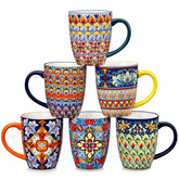 Vancasso SIMI 16 oz mug with boho pattern for daily coffee rituals