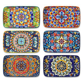 Vancasso Simi bohemian ceramic plate for sushi and appetizers, elevating presentation.