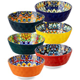 Vancasso Simi bowls with colorful patterns, ideal for cereals and soups
