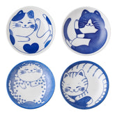 VanEnjoy kawaii cat plates blue design for chic serving and gift-ready appeal