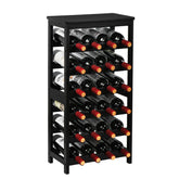 VASMIA 6-tier floor-display wine rack showing organized bottles