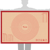 VCHOMY pastry mat 36x24 on counter for rolling dough with even thickness