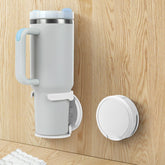 VEAQEE wall-mounted bottle holder keeps bottles organized and accessible.